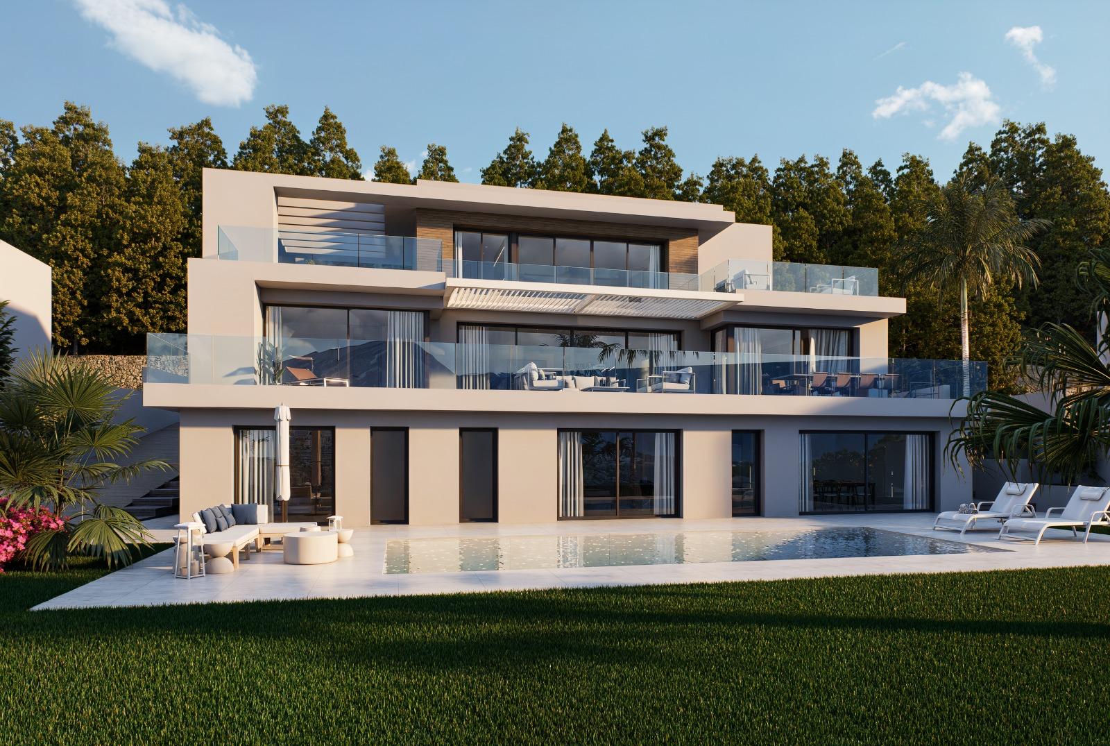 Villa de luxe moderne avec vue sur la mer