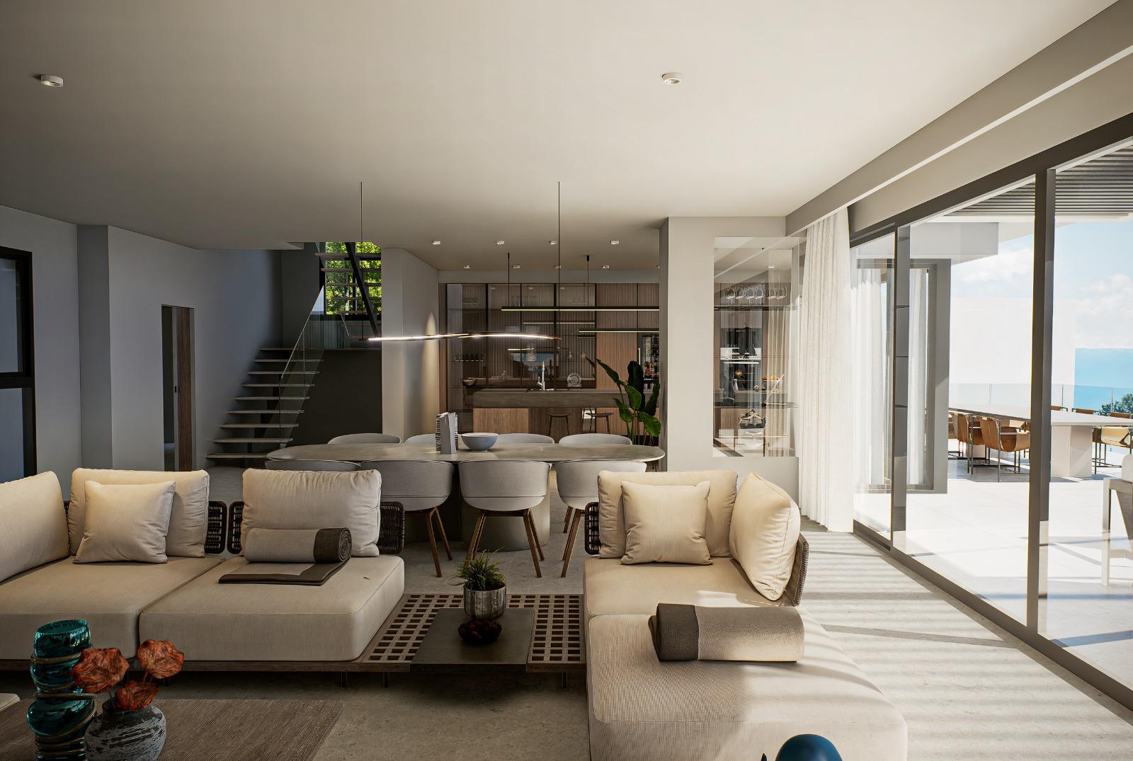 Villa de luxe moderne avec vue sur la mer