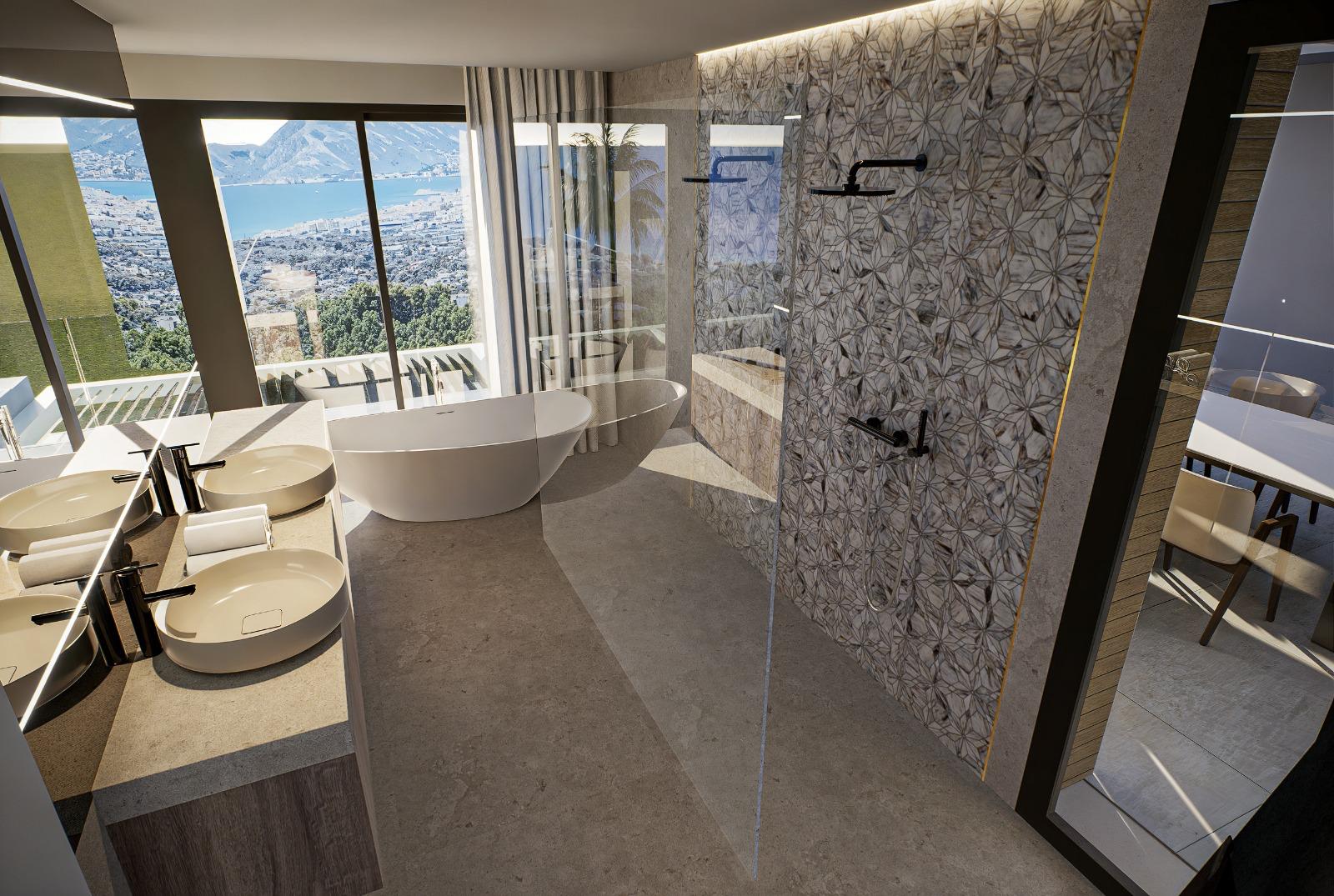 Villa de luxe moderne avec vue sur la mer