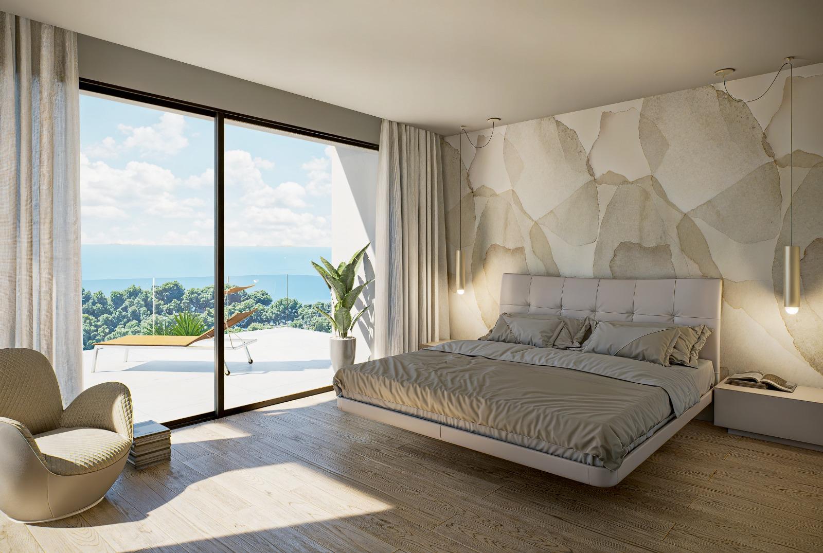 Villa de luxe moderne avec vue sur la mer