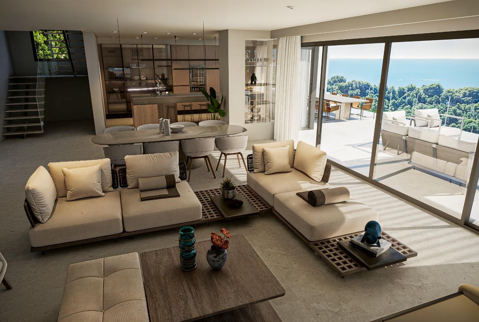 Villa de luxe moderne avec vue sur la mer