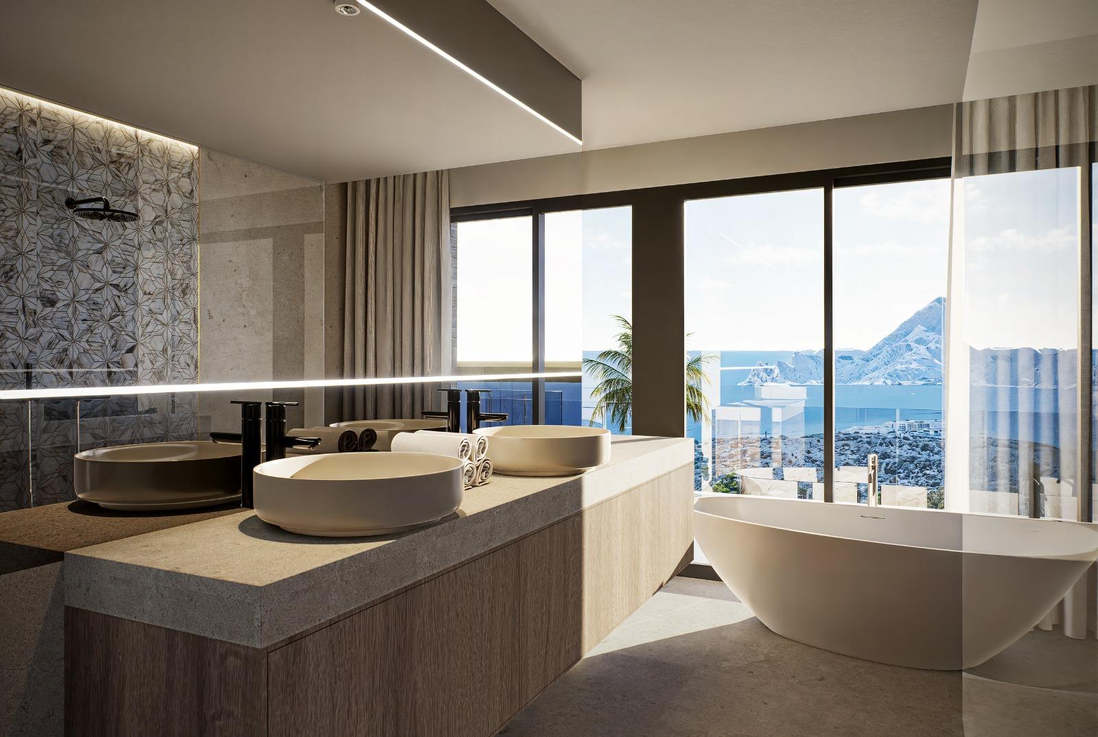 Villa de luxe moderne avec vue sur la mer