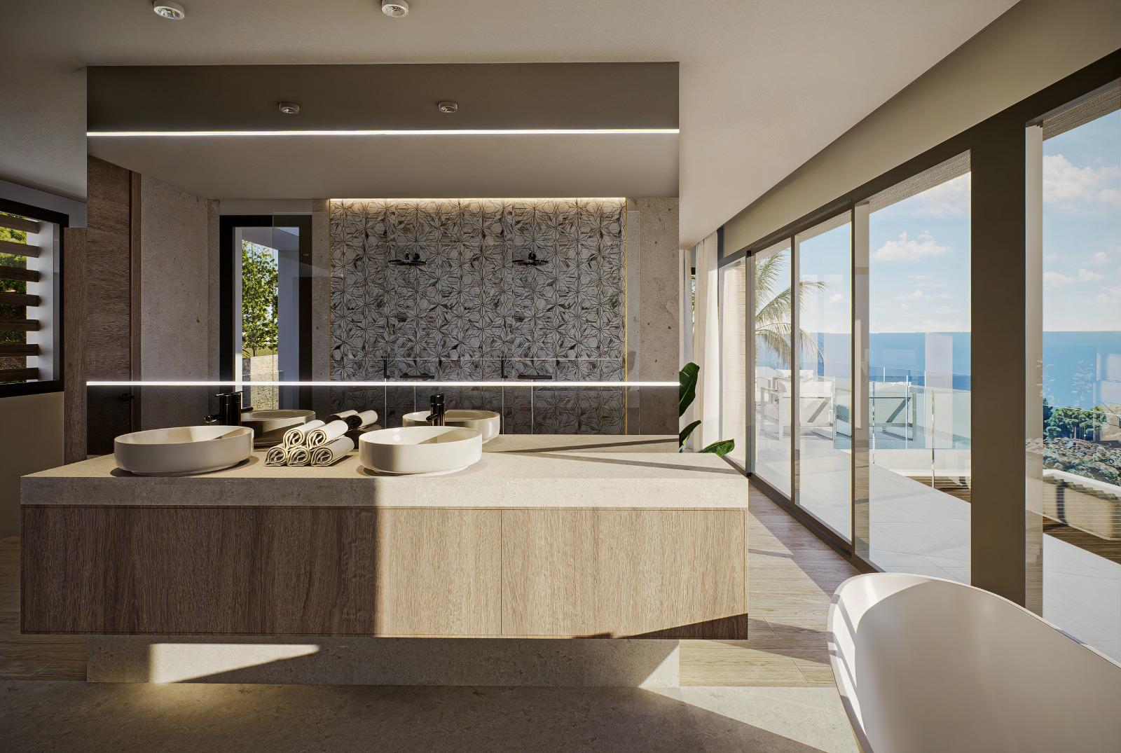 Villa de luxe moderne avec vue sur la mer
