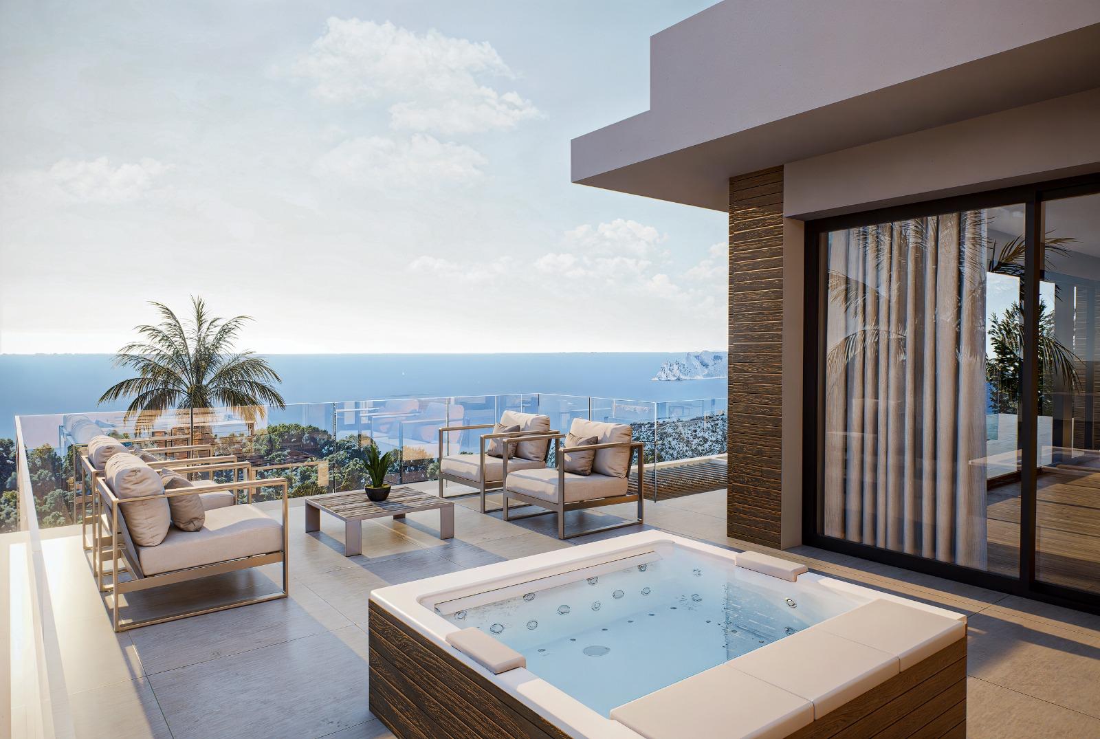 Villa de luxe moderne avec vue sur la mer