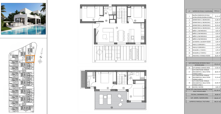 4-bedroom villa with basement