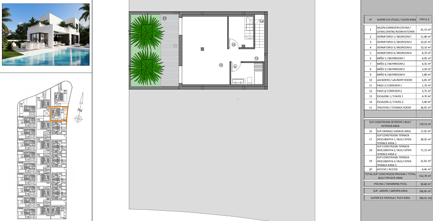 4-bedroom villa with basement