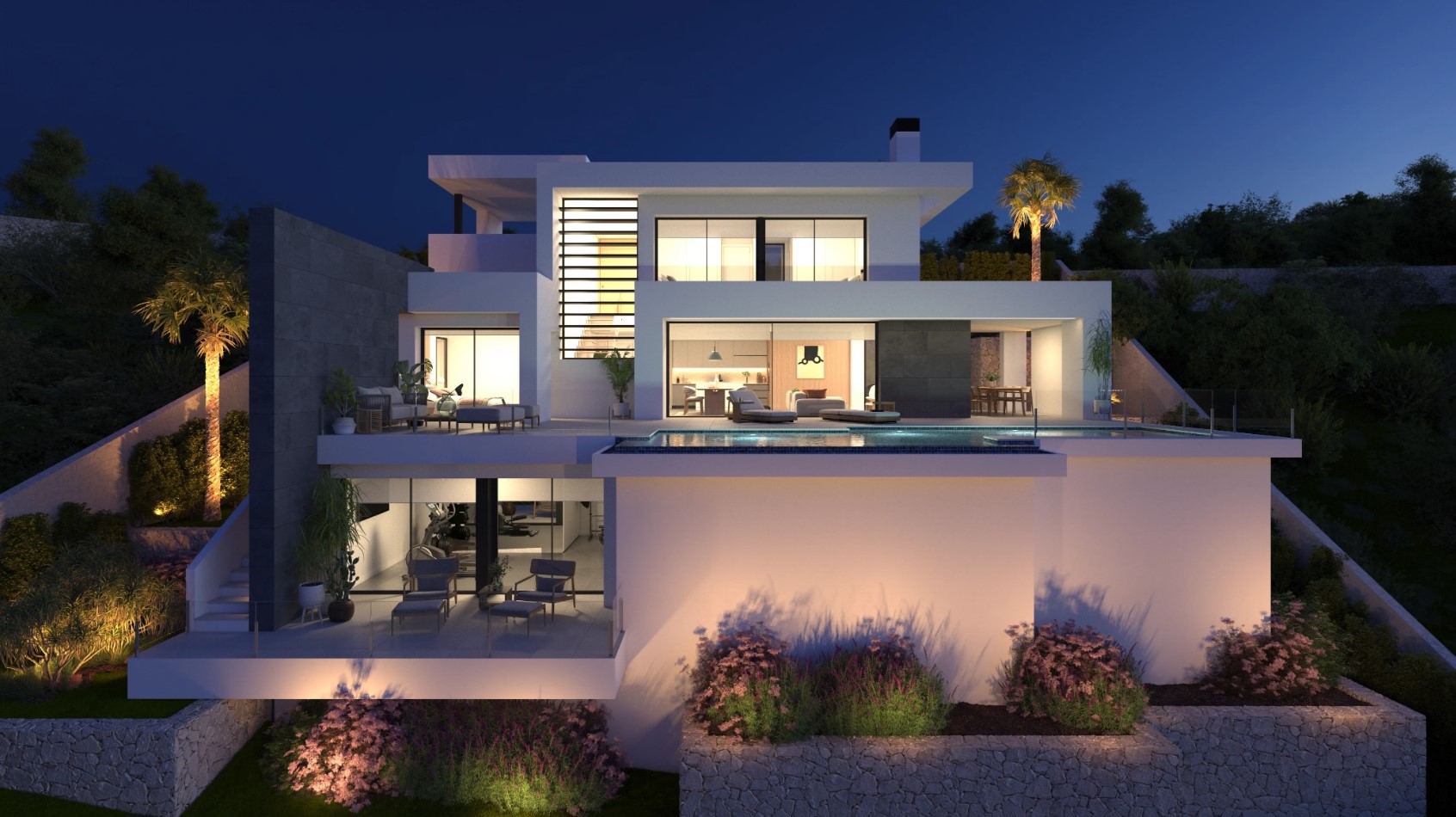 Luxe villa met privézwembad en uitzicht op zee in Moraira