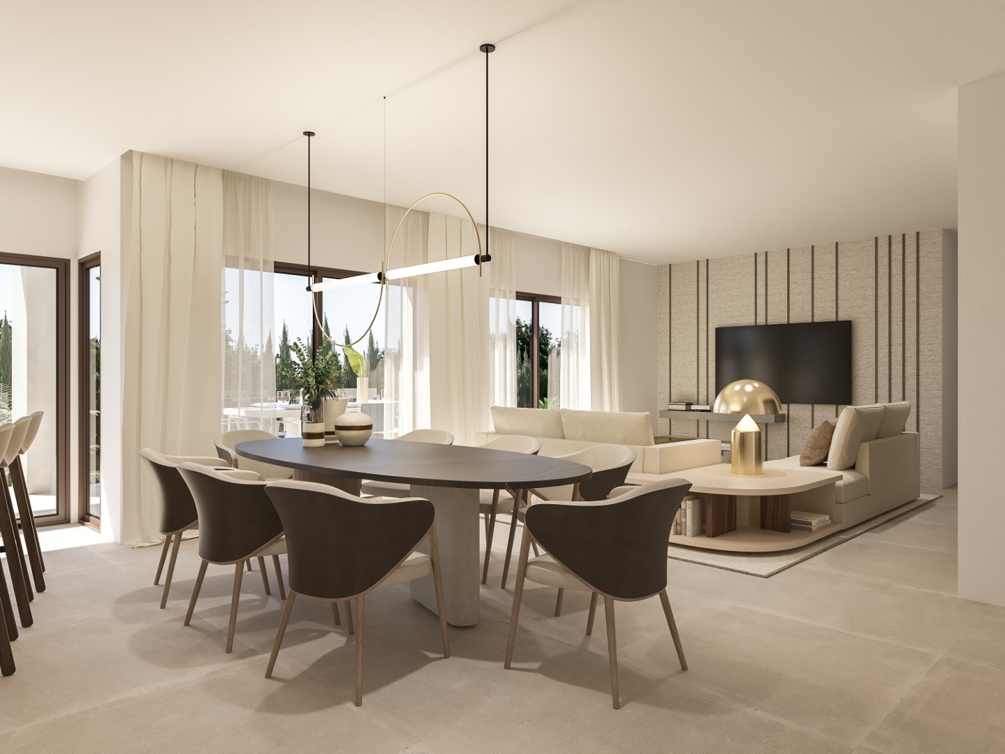 Modern Villa with Sea and Mountain Views in Jávea