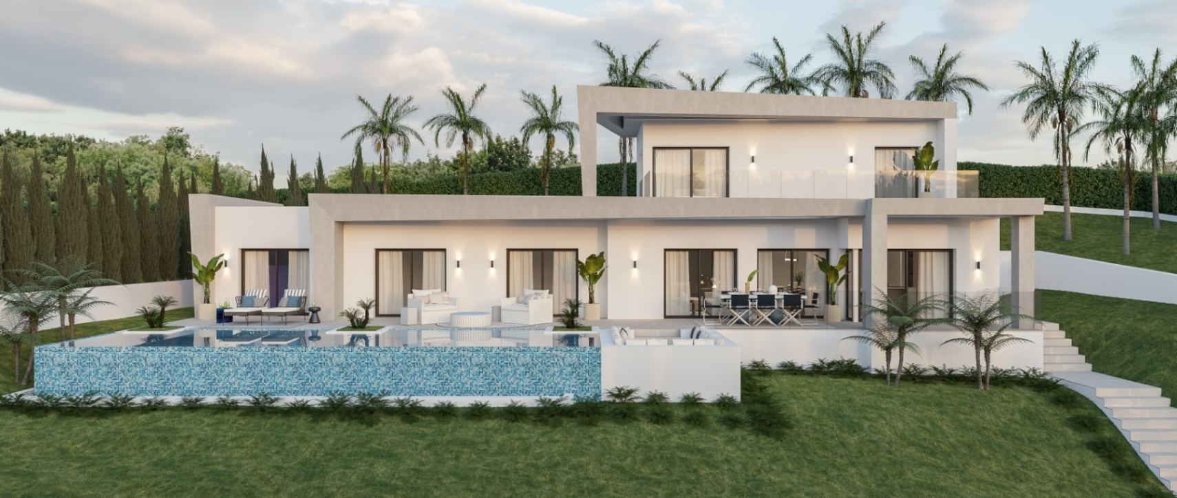 Modern Villa with Sea and Mountain Views in Jávea