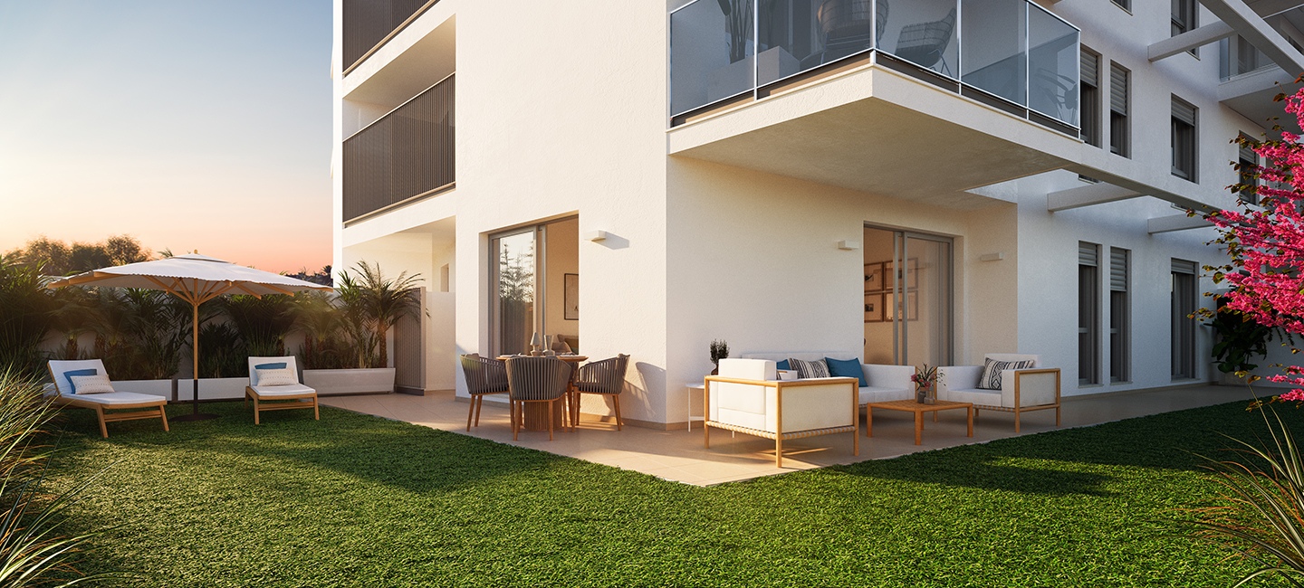 Newly built apartment in Dénia with views of Montgó and close to the sea.