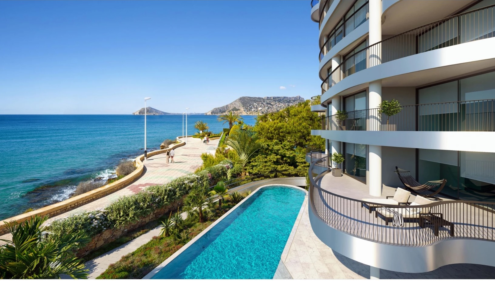 CBHN0464 - Nouvel appartement de luxe en première ligne à vendre à Calpe
