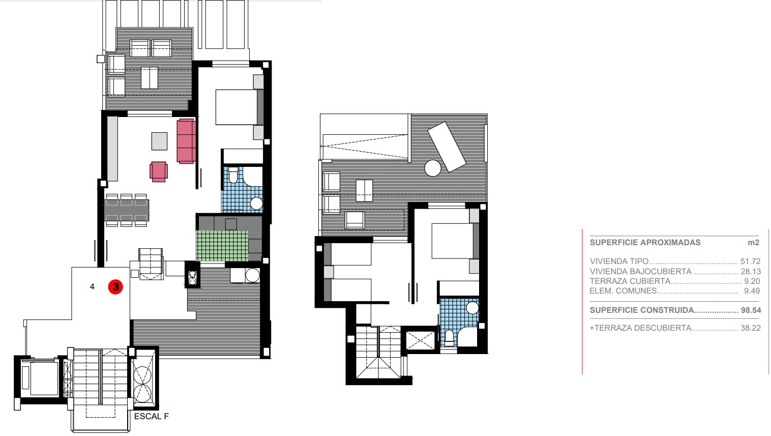 Penthouse til salg i Denia, Alicante
