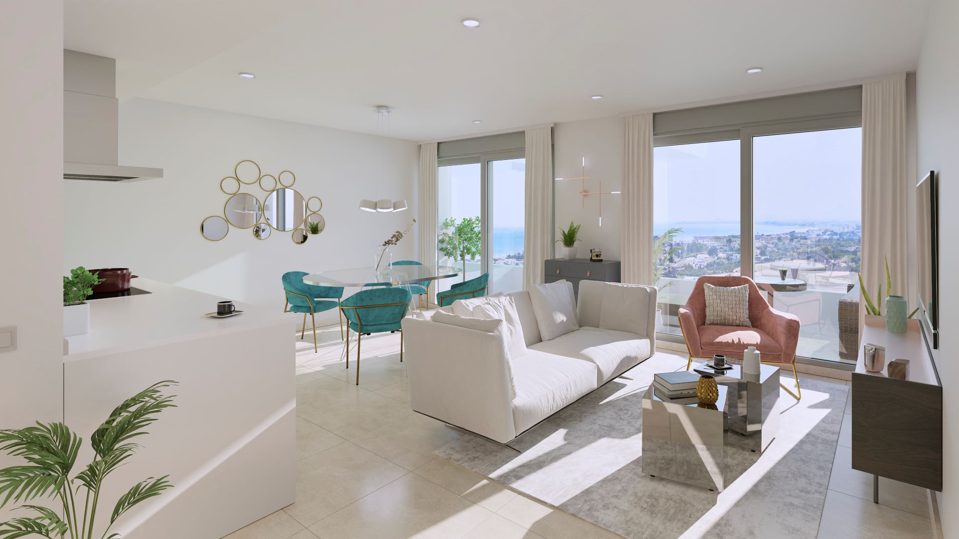 Exklusives Penthouse mit privatem Pool und Panoramablick auf das Meer