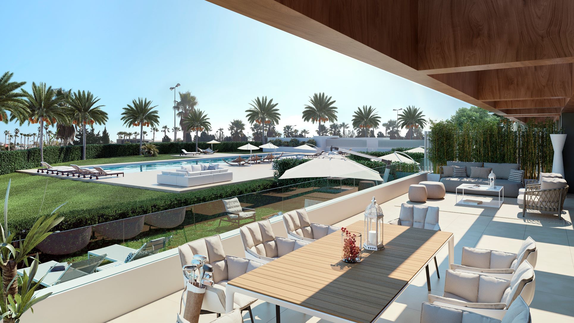 Exklusives Penthouse mit privatem Pool und Panoramablick auf das Meer