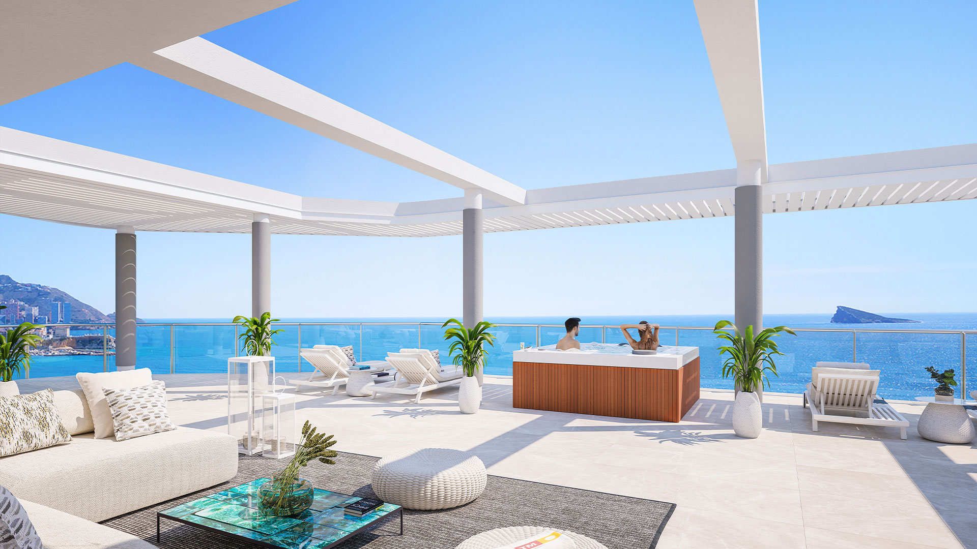 CBHN0531 - Appartement moderne avec vue panoramique sur la mer à côté de la plage