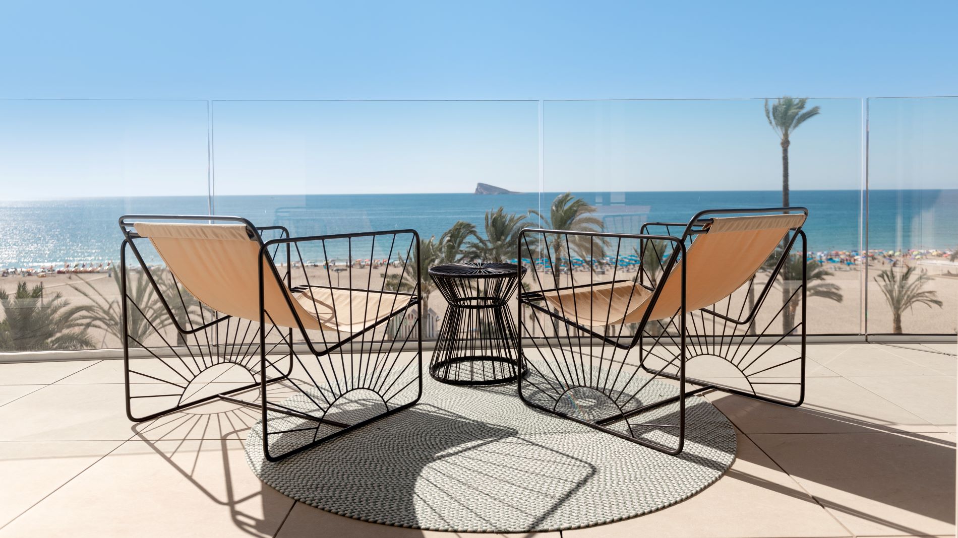CBHN0537 - Appartement de luxe de 2 chambres sur la première ligne de la plage de Poniente à Benidorm