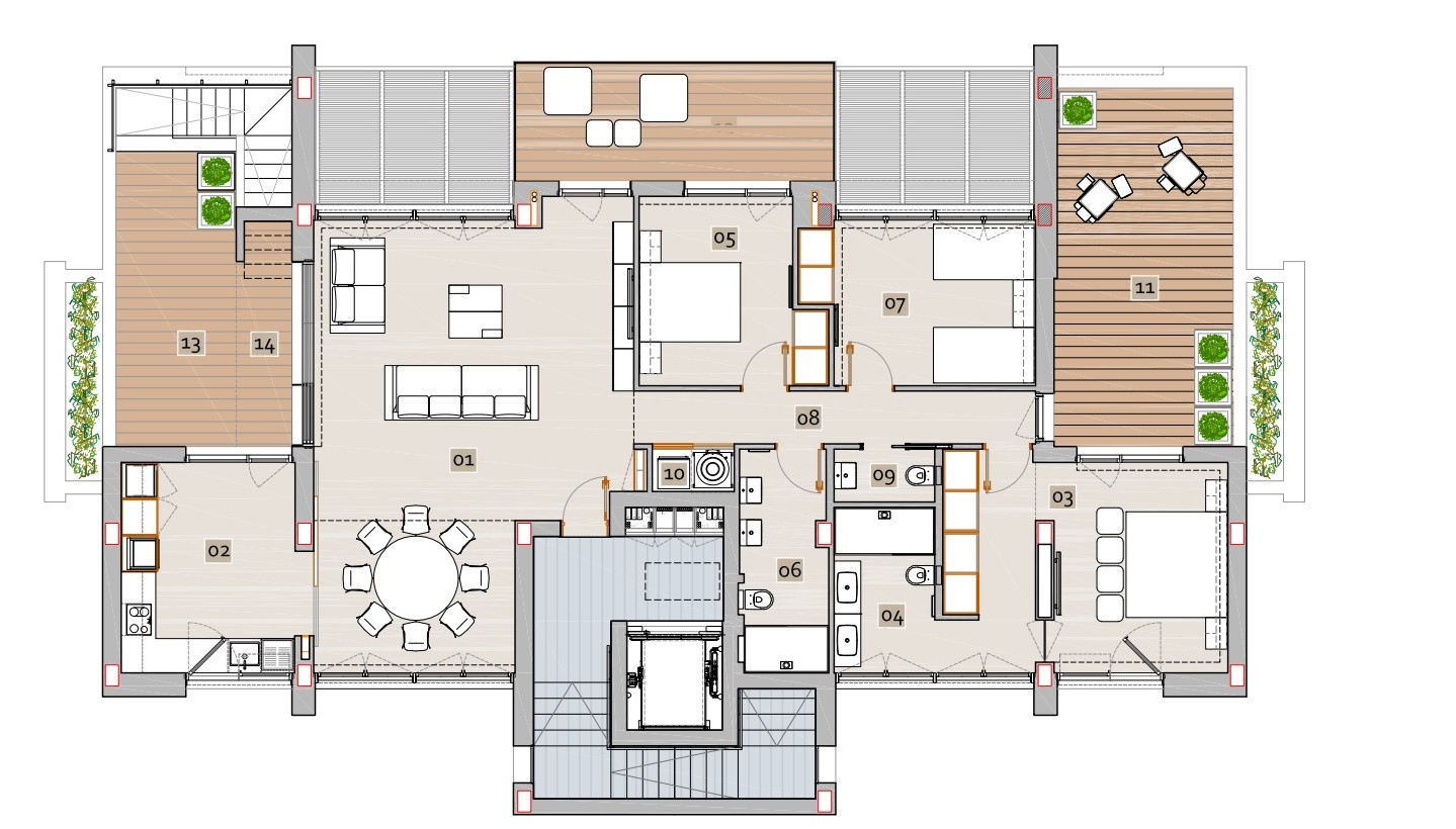Penthouse till försäljning i Oliva, Valencia