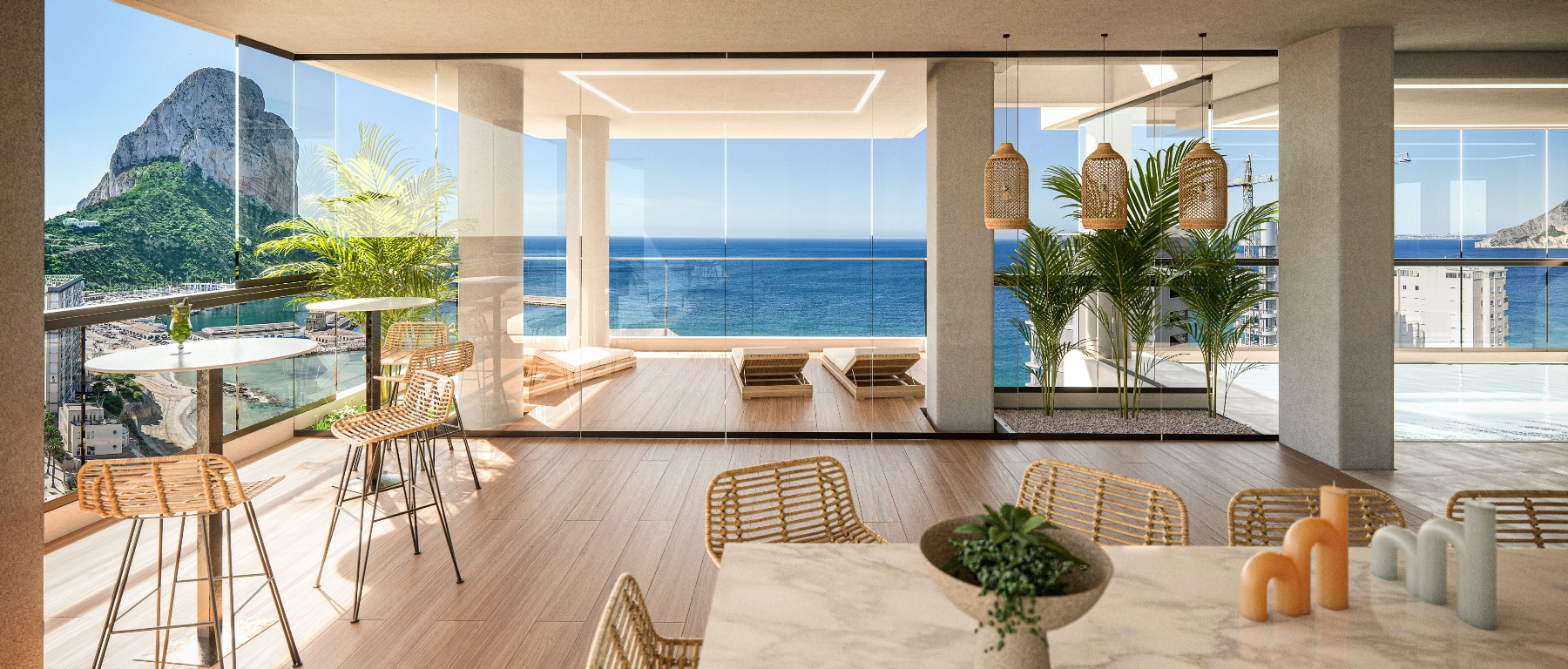 CBHN0561 - Penthouse de luxe avec vue frontale sur la mer à Calpe